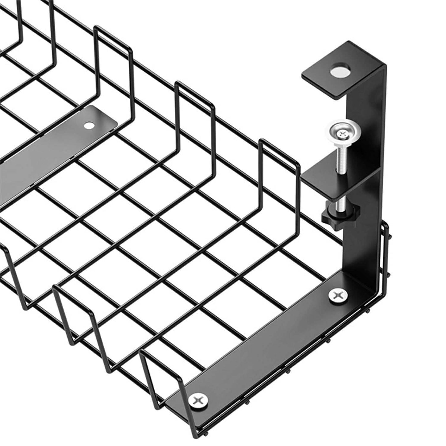 Under Desk Cable Management Tray 15.2in No Drill Desk Cable Cord Organizer DailySale
