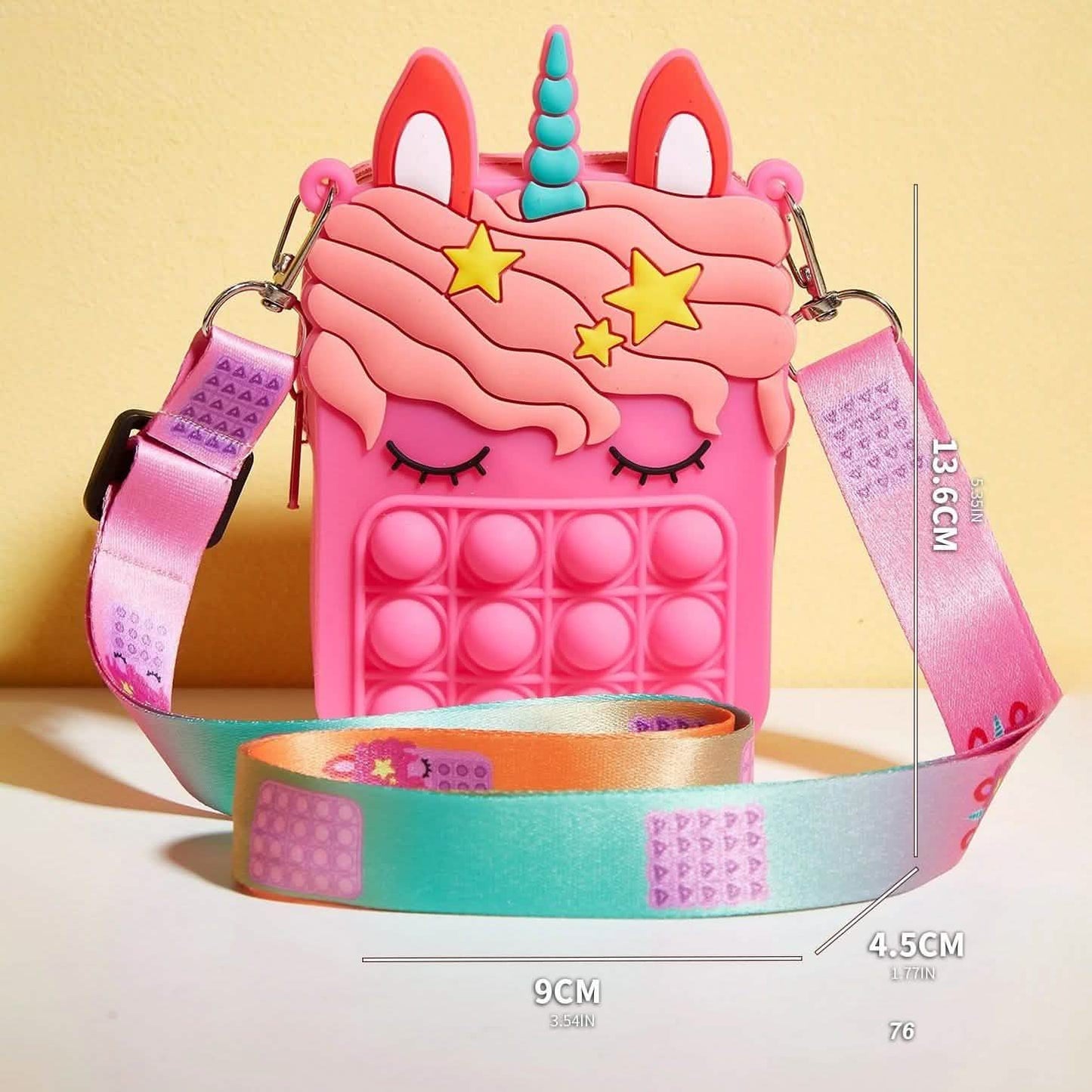 Unicorn Pop-it Bubble Fidget Handbag for Kids DailySale