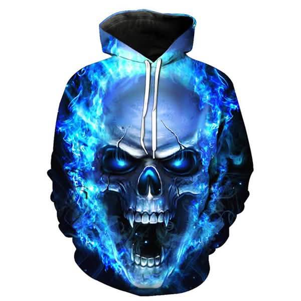Unisex Characters Skull 3D Printed Hoodies DailySale