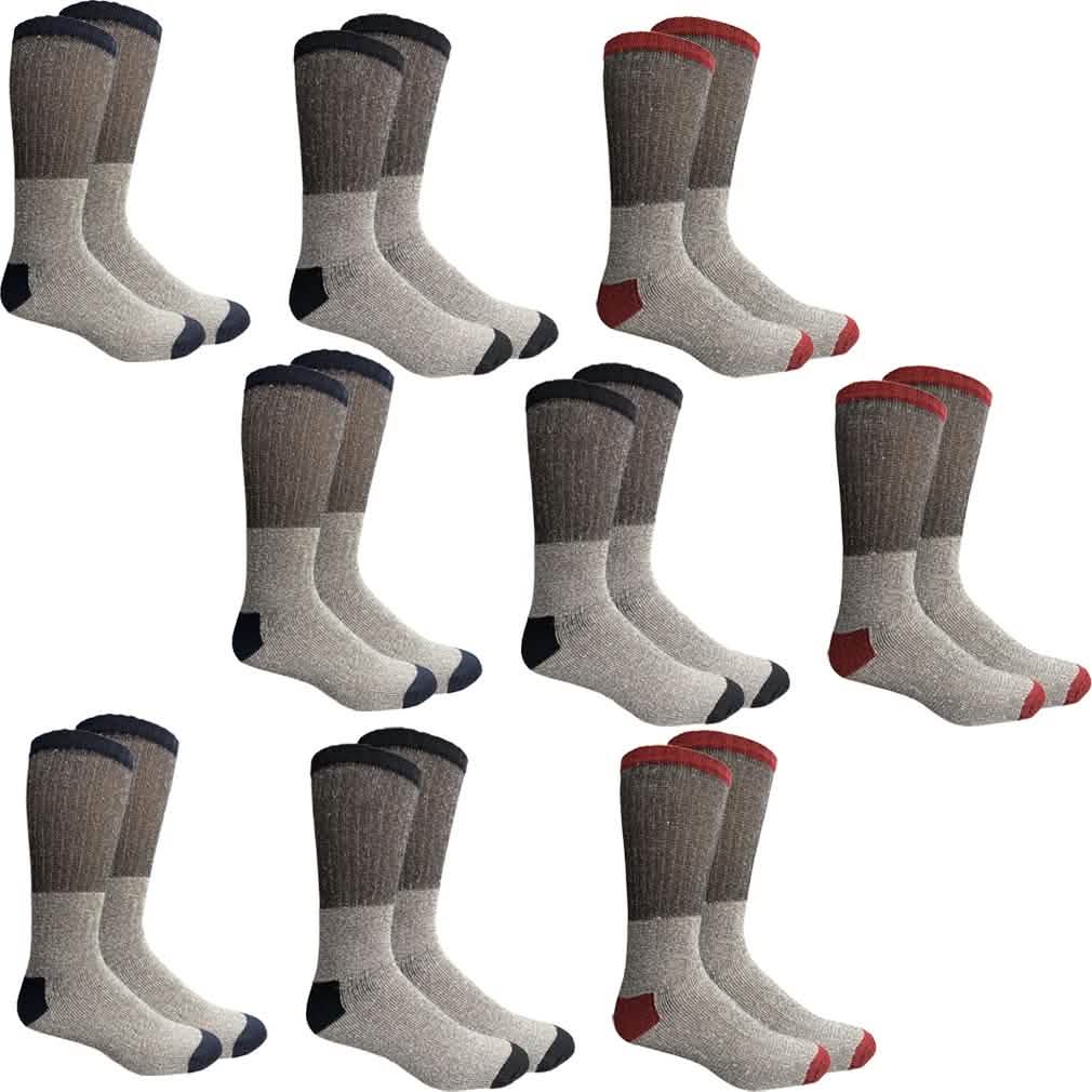 Unisex Insulated Thermal Cotton Cold Weather Crew Socks DailySale