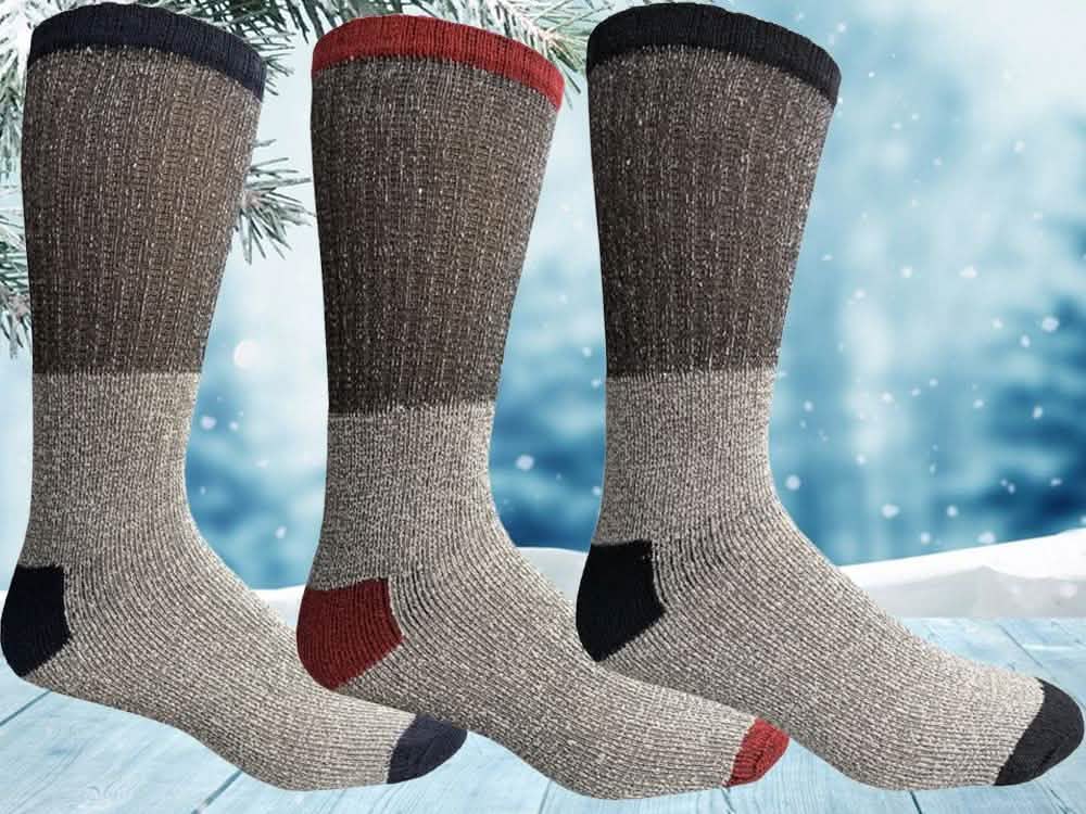 Unisex Insulated Thermal Cotton Cold Weather Crew Socks DailySale