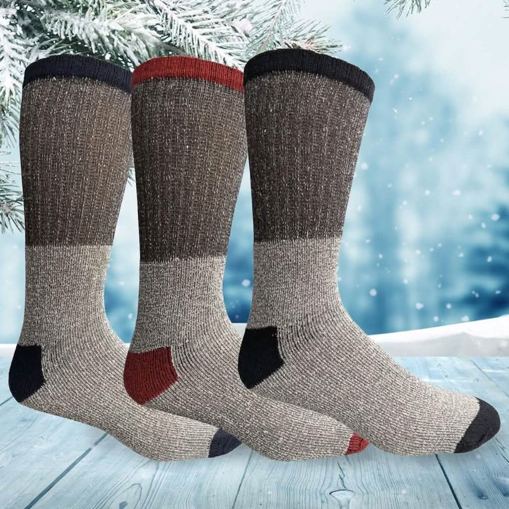 Unisex Insulated Thermal Cotton Cold Weather Crew Socks DailySale
