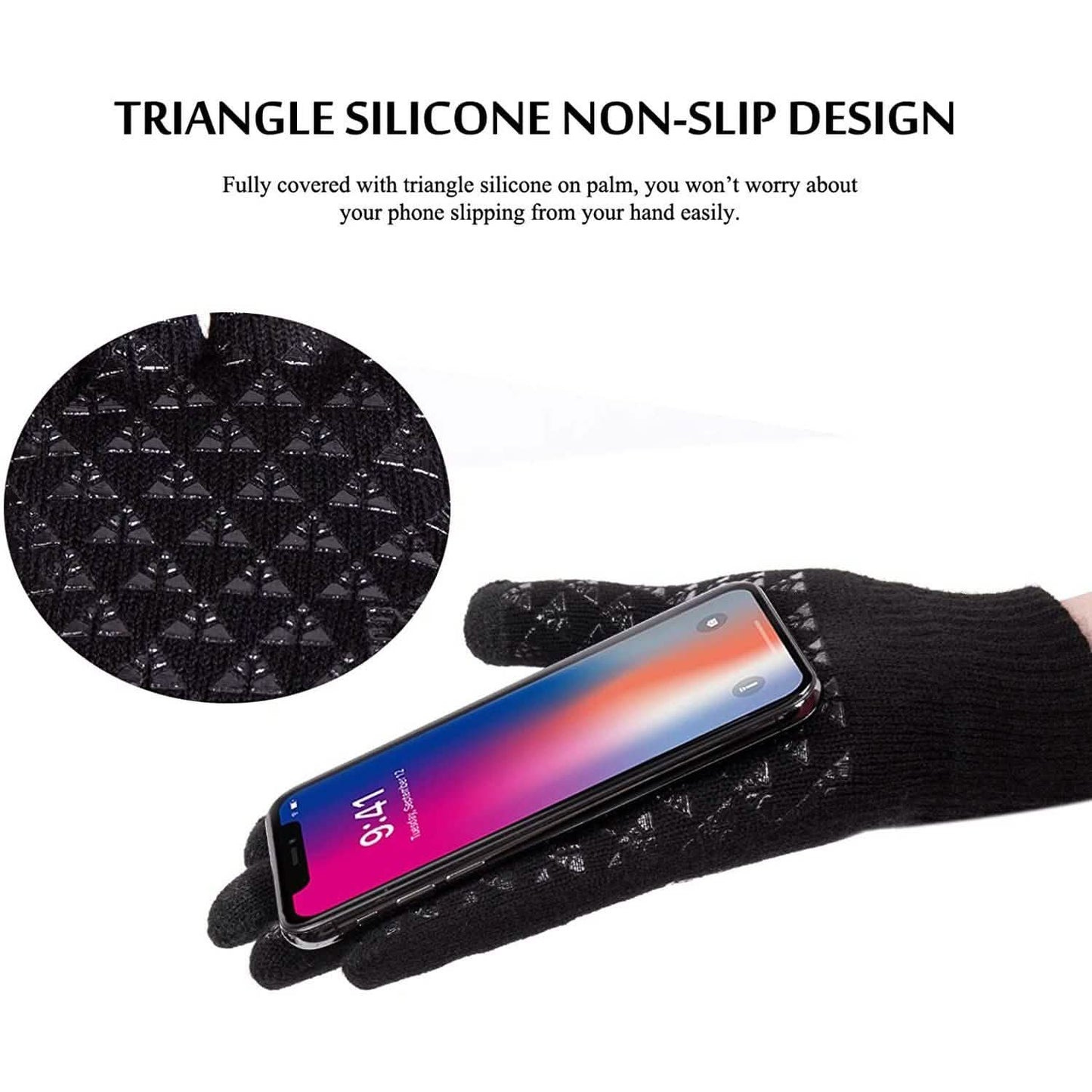 Unisex Knit 360° Whole Palm Touchscreen Antislip Gloves DailySale