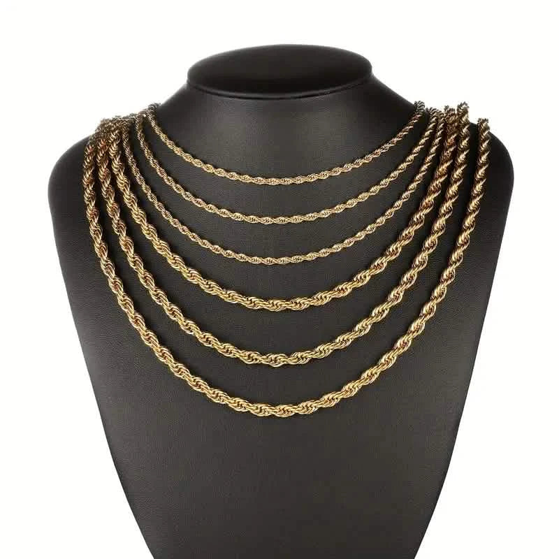 European Classic Twist Necklace Rope Chain DailySale
