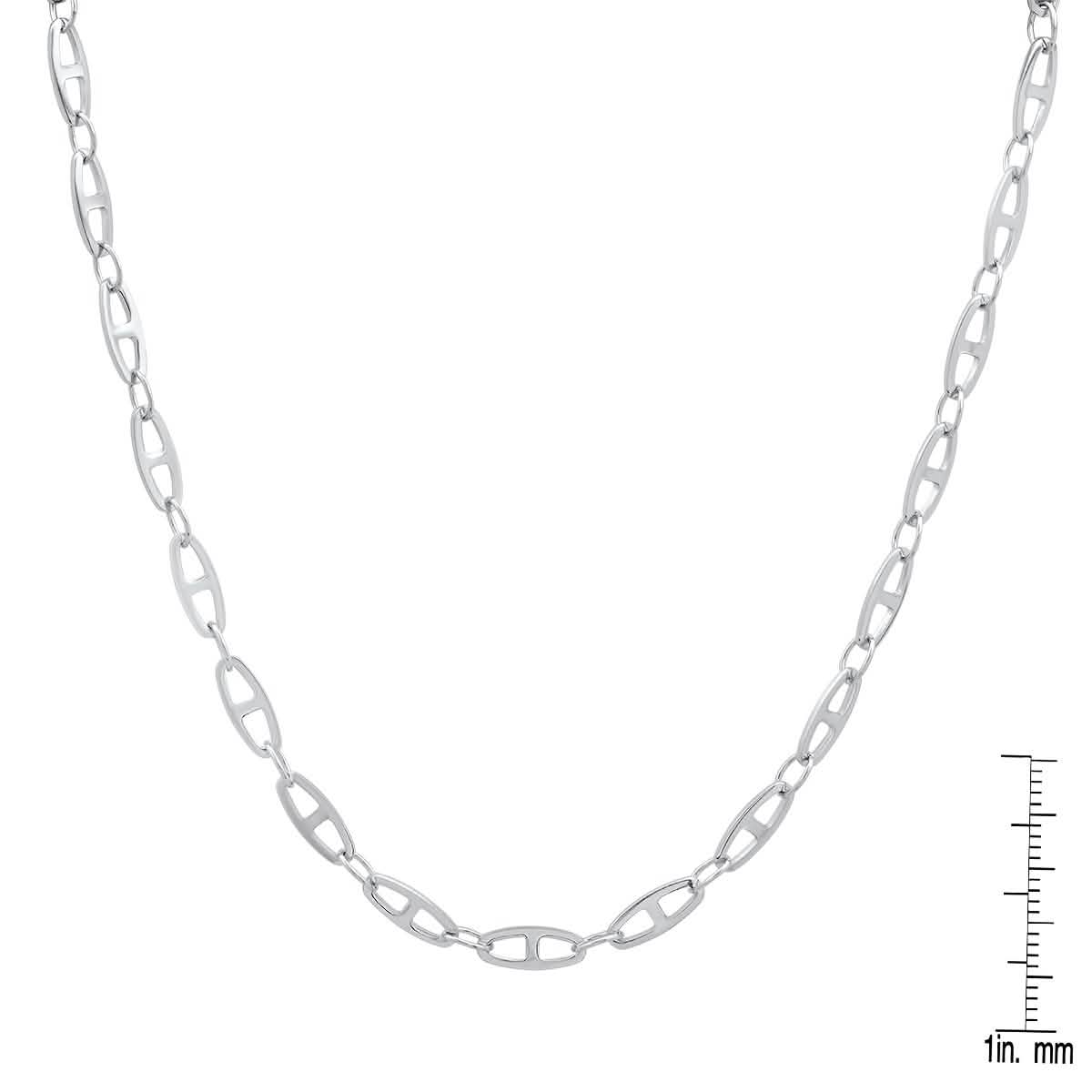 Unisex Stainless Steel Mariner Link Necklace DailySale