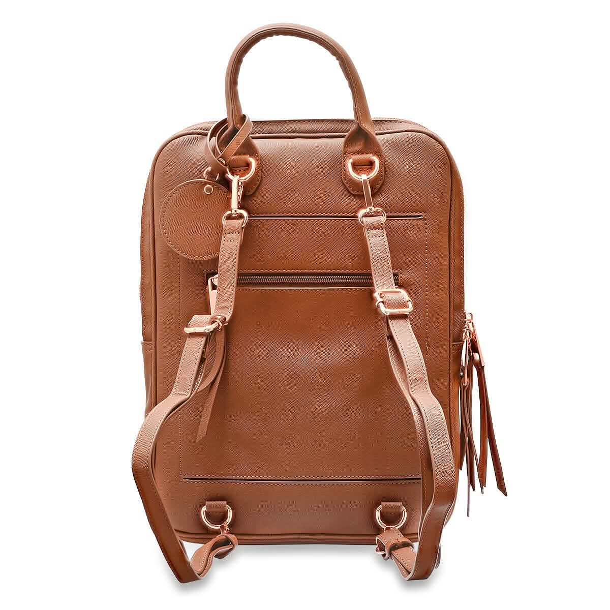 Unisex Super Soft Premium Vegan Leather Travel Backpack with 6 Compartment DailySale