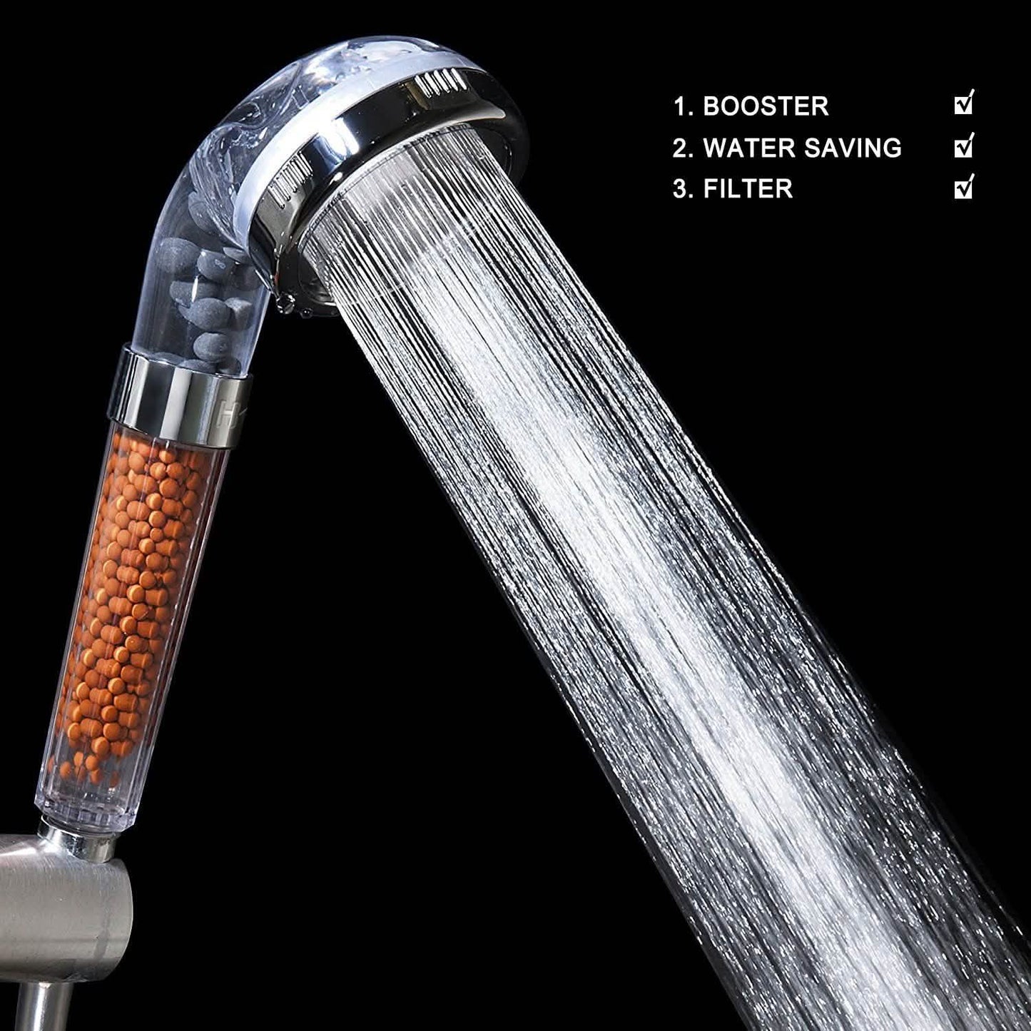 Universal High Pressure Water Filter Showerhead Ionic Handheld Filtration Spa DailySale