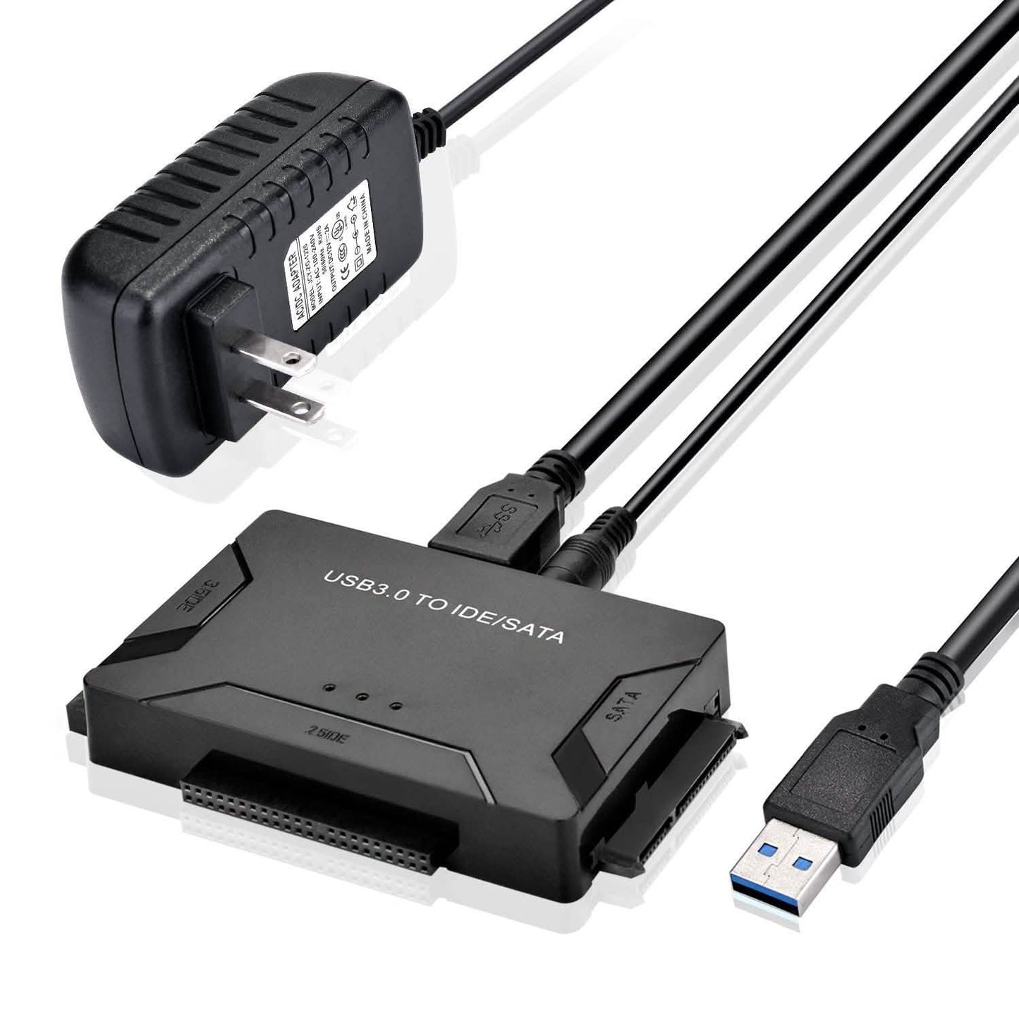 USB 3.0 to 2.5'' 3.5" IDE SATA Converter Adapter External Hard Drive Cable Kits DailySale