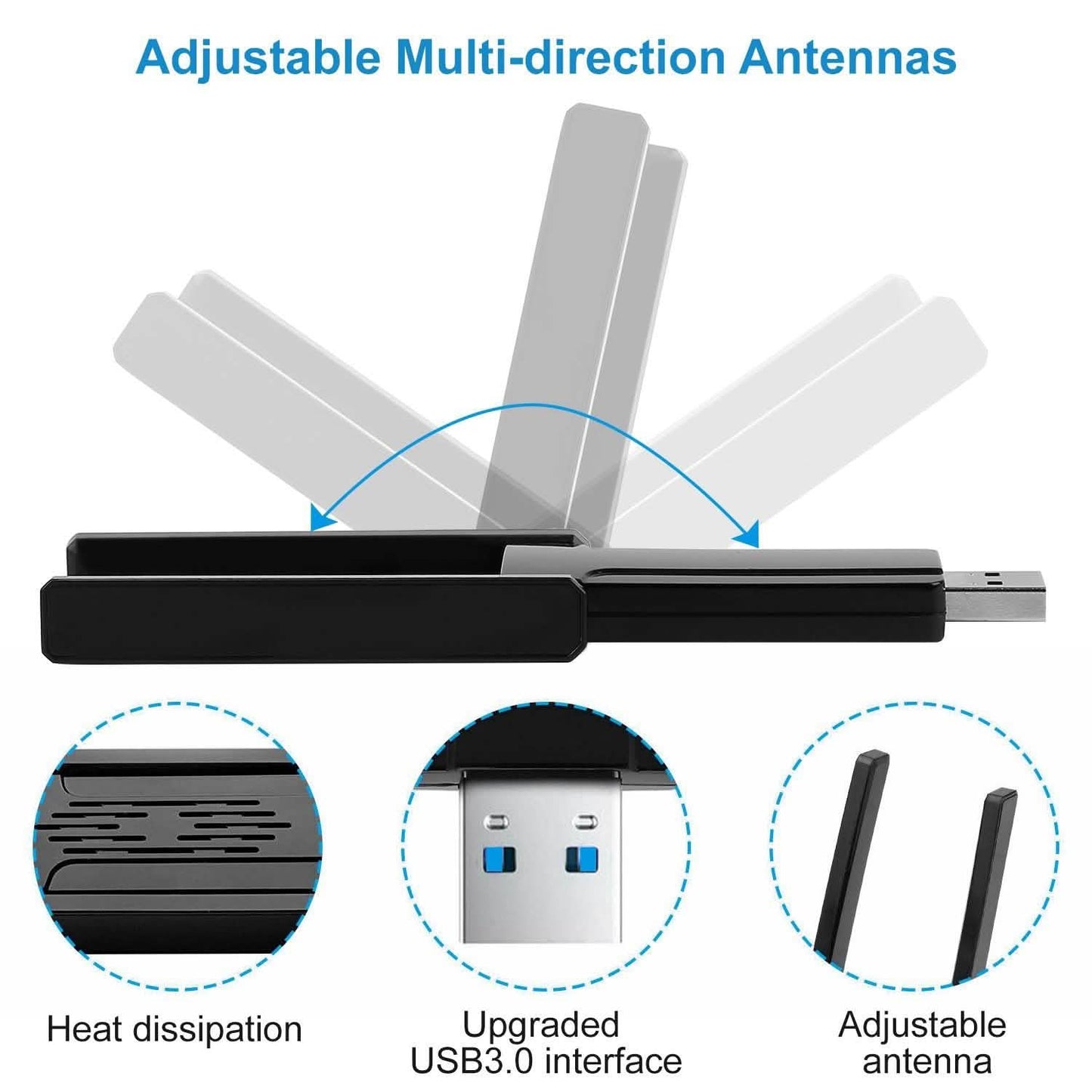 USB 3.0 WiFi Adapter AC1300 Mbps DailySale