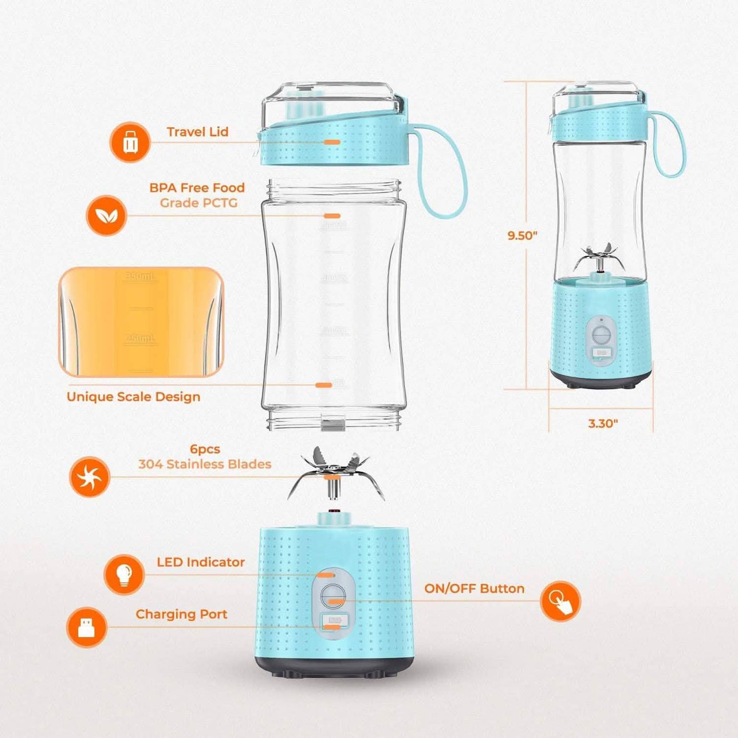 USB Rechargeable Portable Blender DailySale