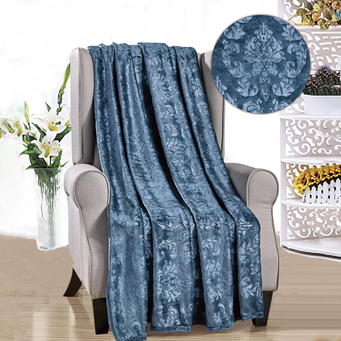 Versailles Throw Flannel Fleece Blanket DailySale