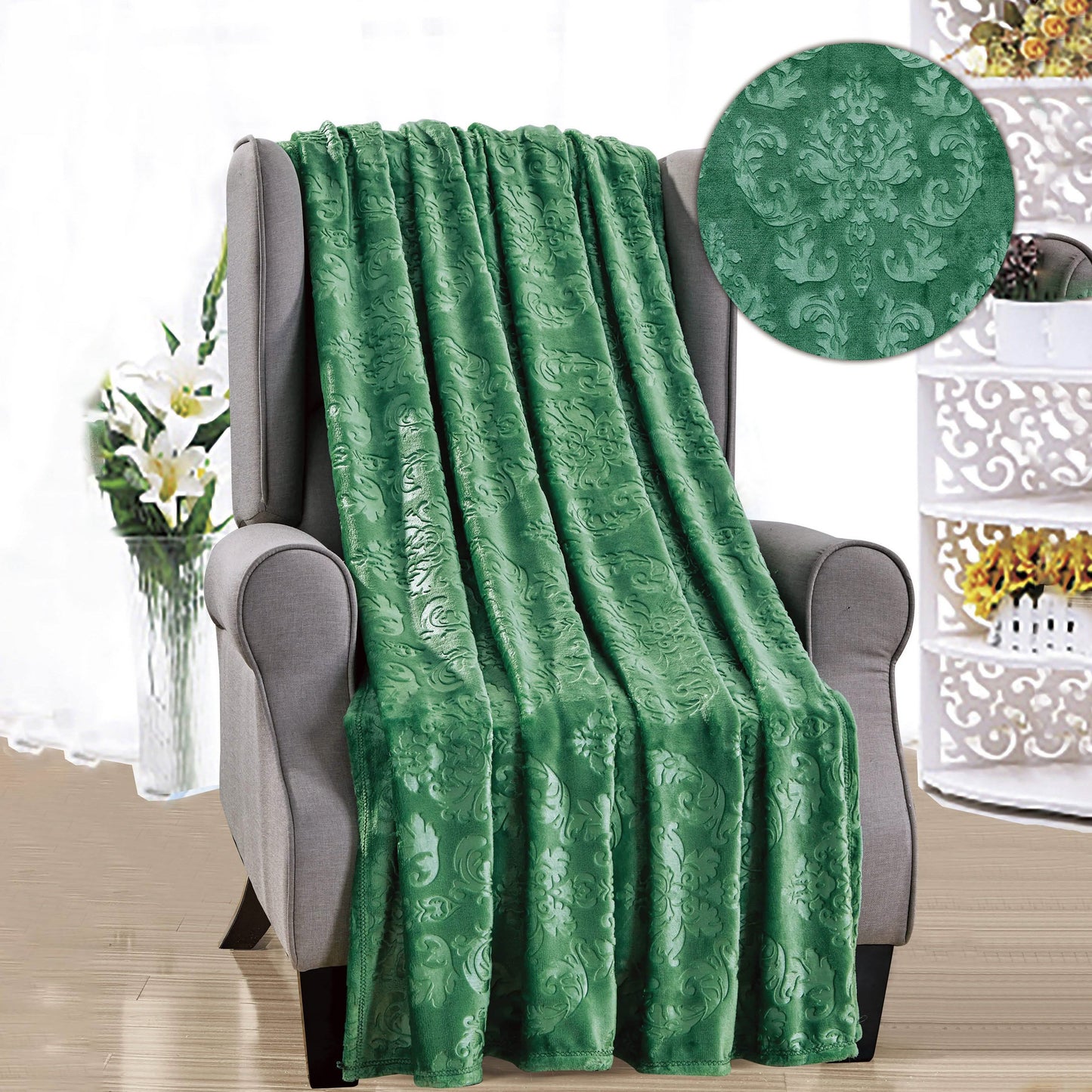 Versailles Throw Flannel Fleece Blanket DailySale