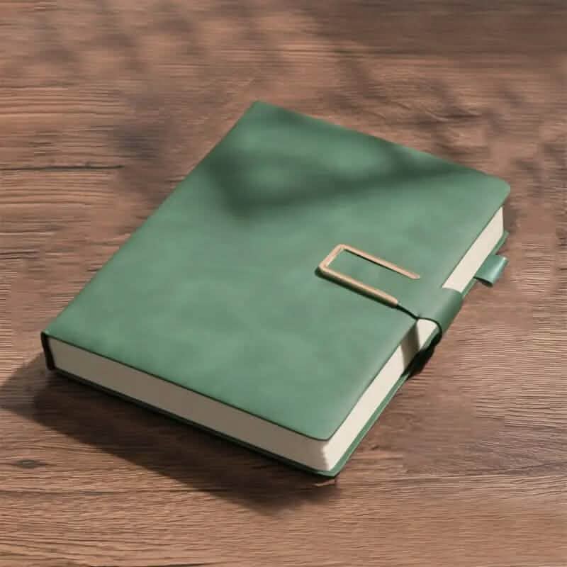 Vintage A5 Leatherbound Notebook with Personalized Soft Cover and Bookmark DailySale