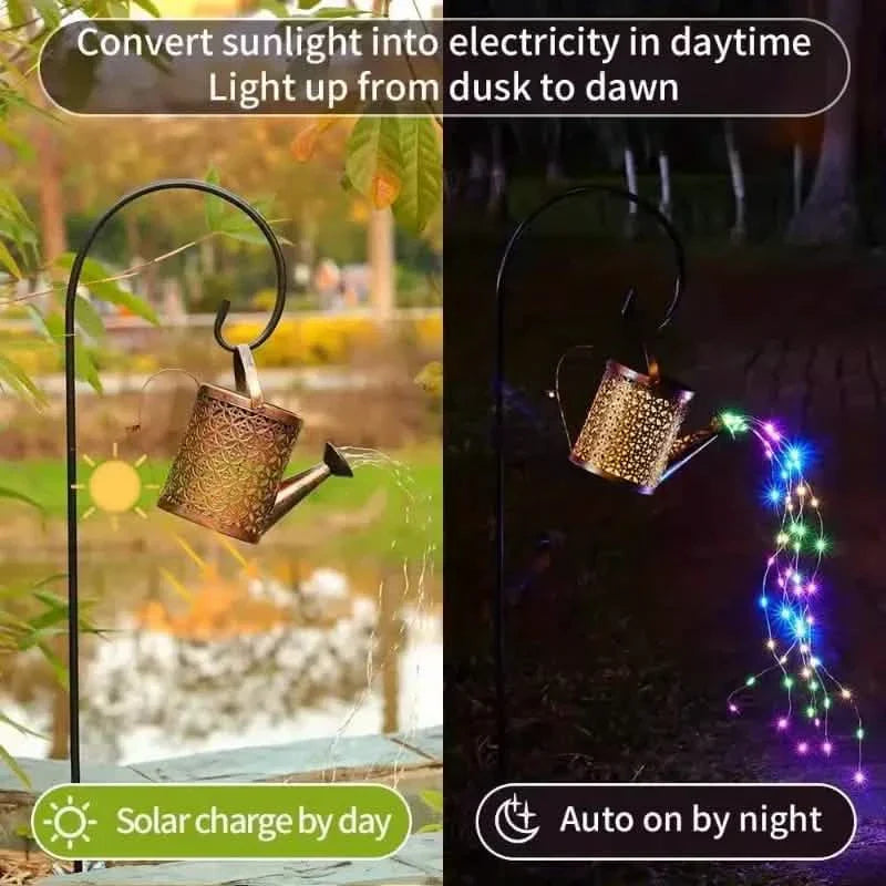 Watering Can Solar Garden Lights - Copper, Solar Powered DailySale