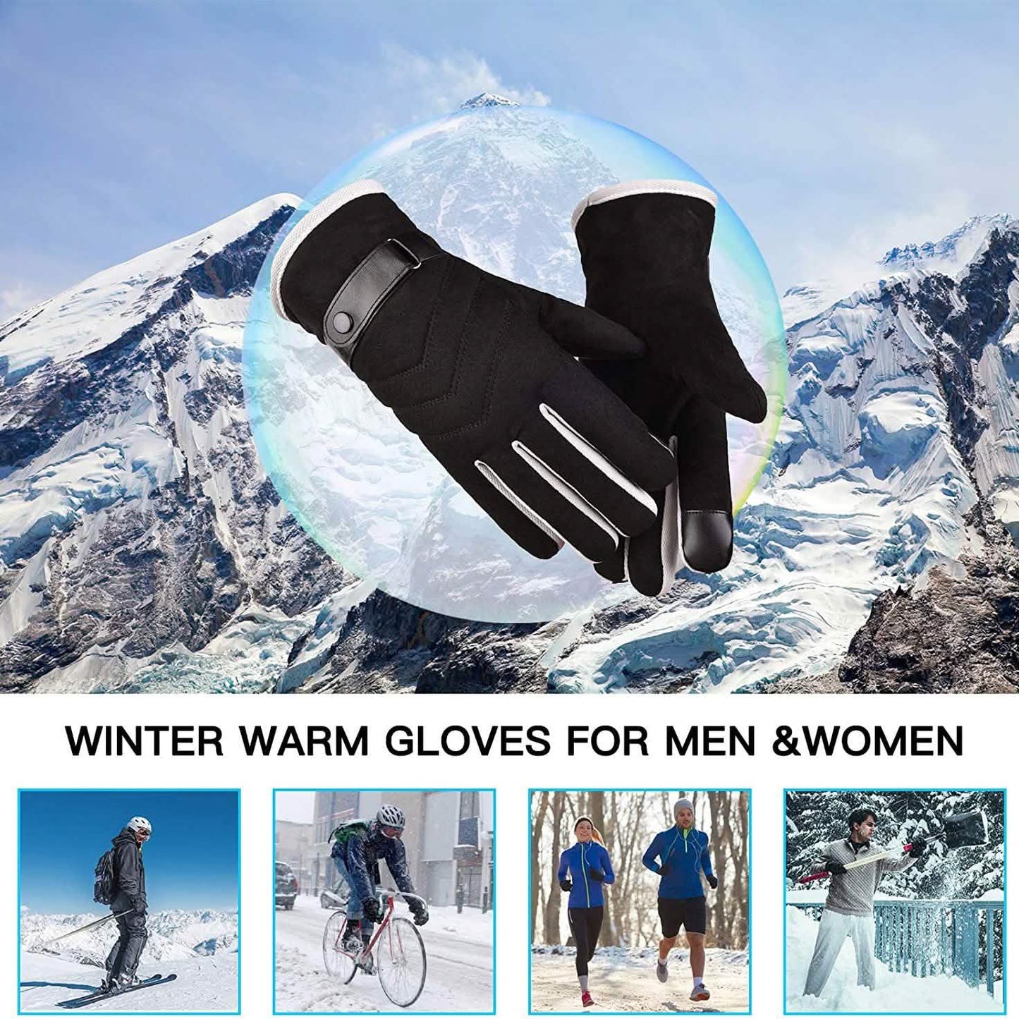 Windproof Thermal Gloves for Cold Weather Anti-Slip Gloves DailySale