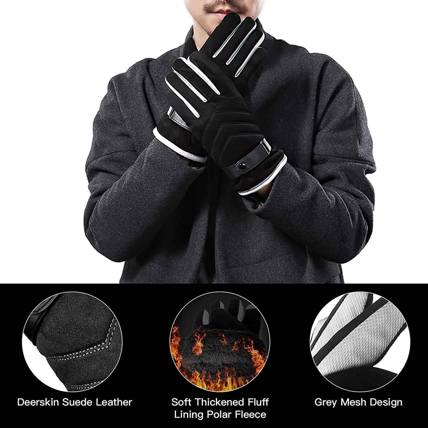 Windproof Thermal Gloves for Cold Weather Anti-Slip Gloves DailySale