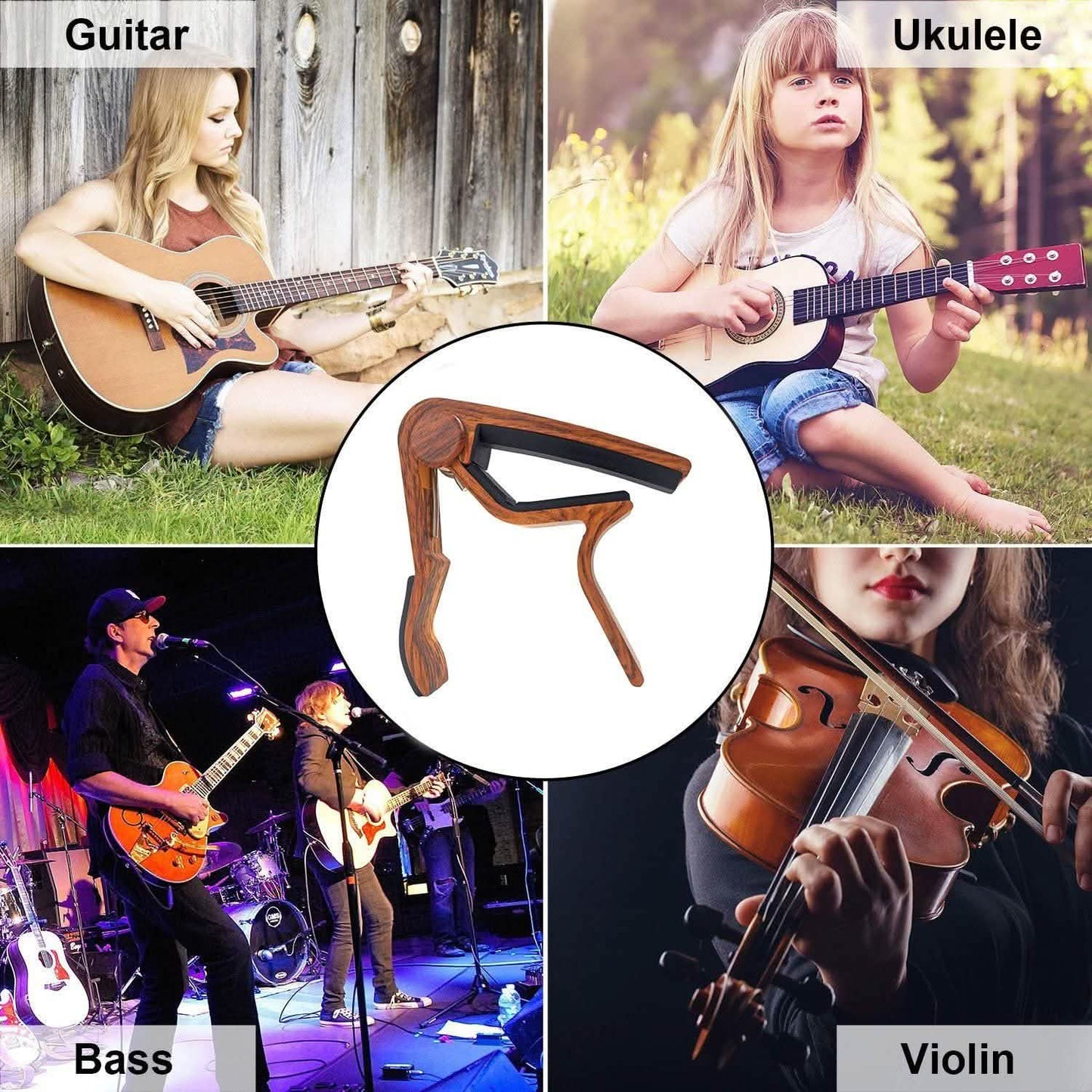 WINGO Quick-Change Capo for 6 String Steel Acoustic and Electric Guitars DailySale