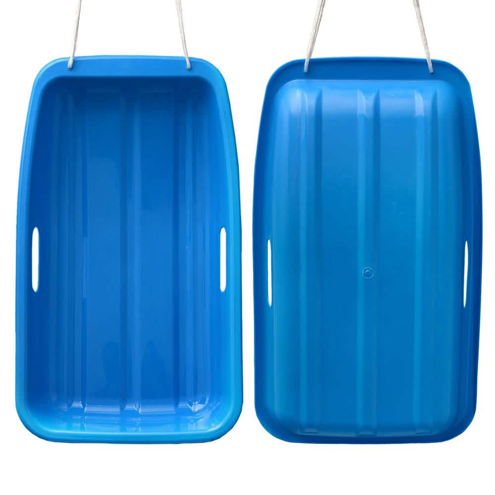 Winter Blue Plastic Snow Sled Boat Shape Sledge DailySale