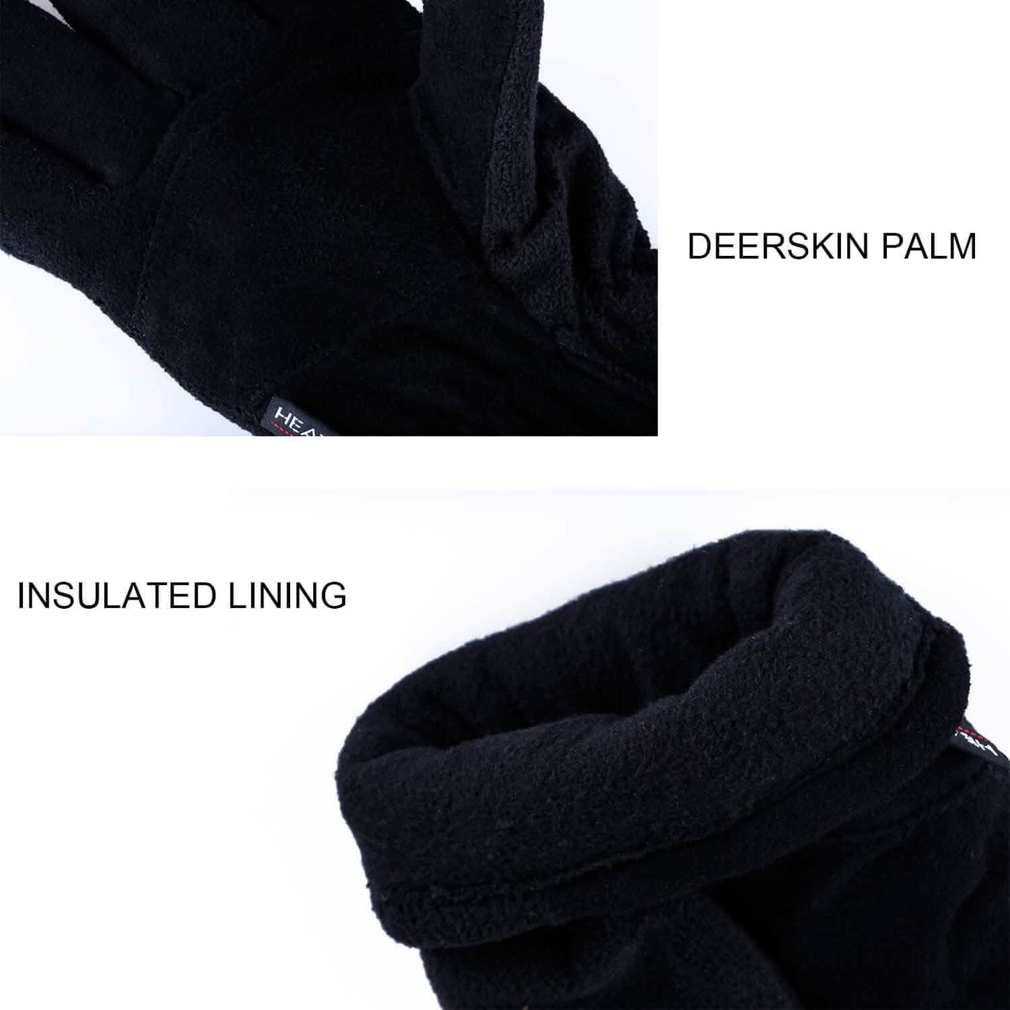 Winter Gloves Deerskin Suede Leather Palm -20°F Cold Proof Work Glove DailySale