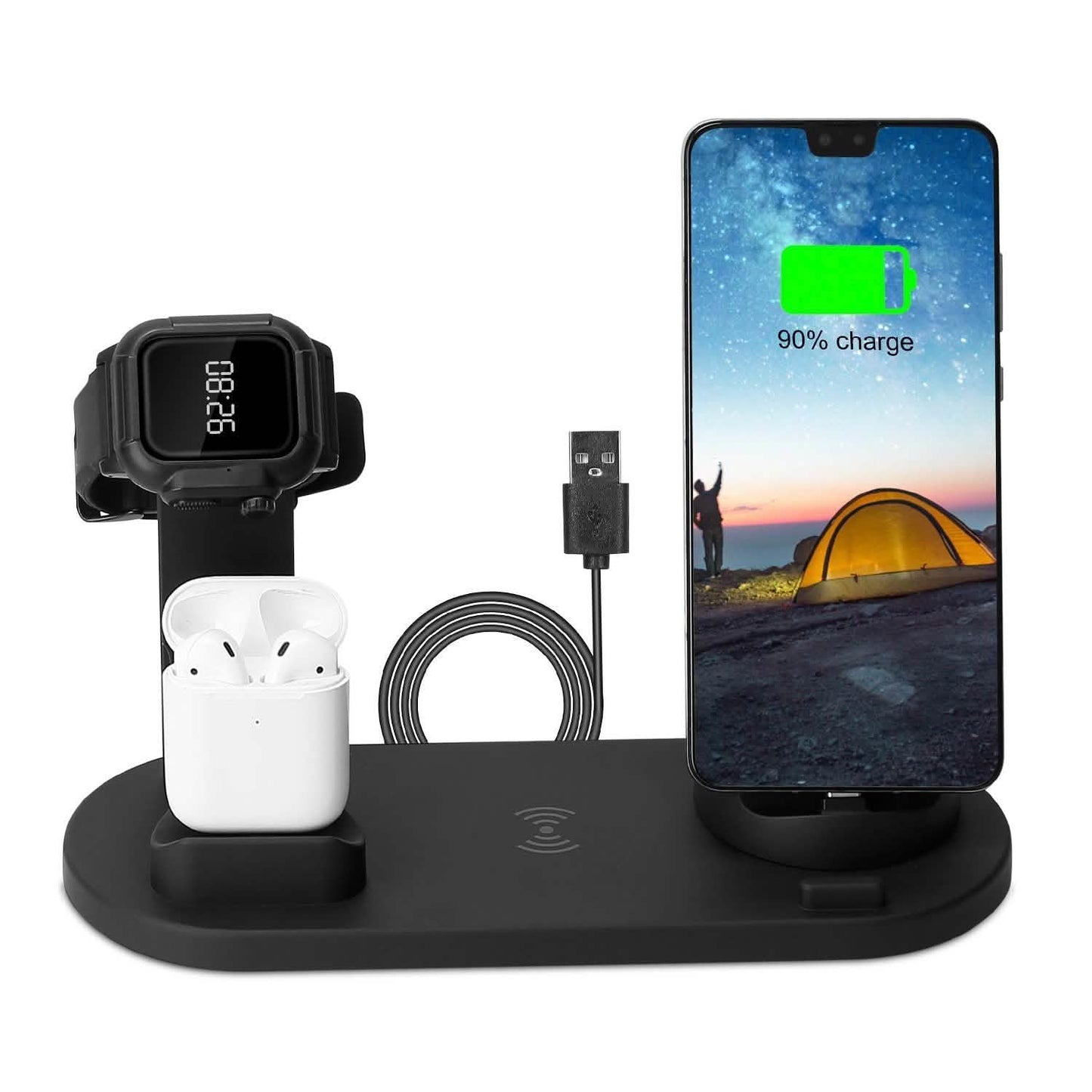 Wireless Charger Dock 4-in-1 10W DailySale