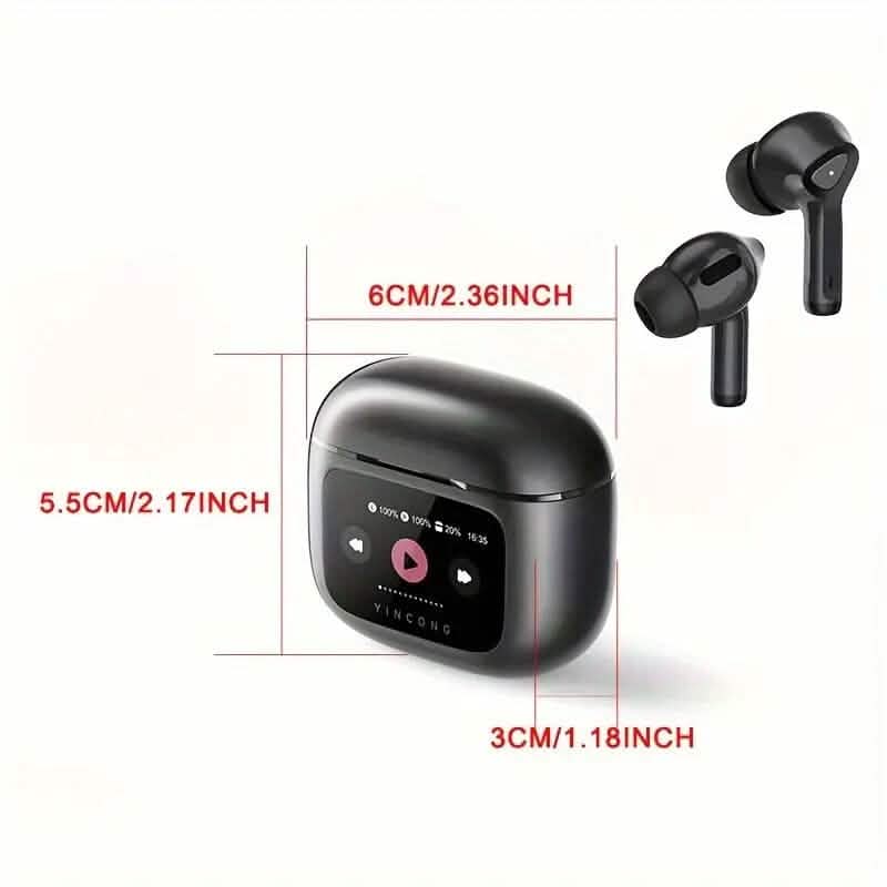 Wireless Earbuds with Smart Touch Screen Charging Case DailySale