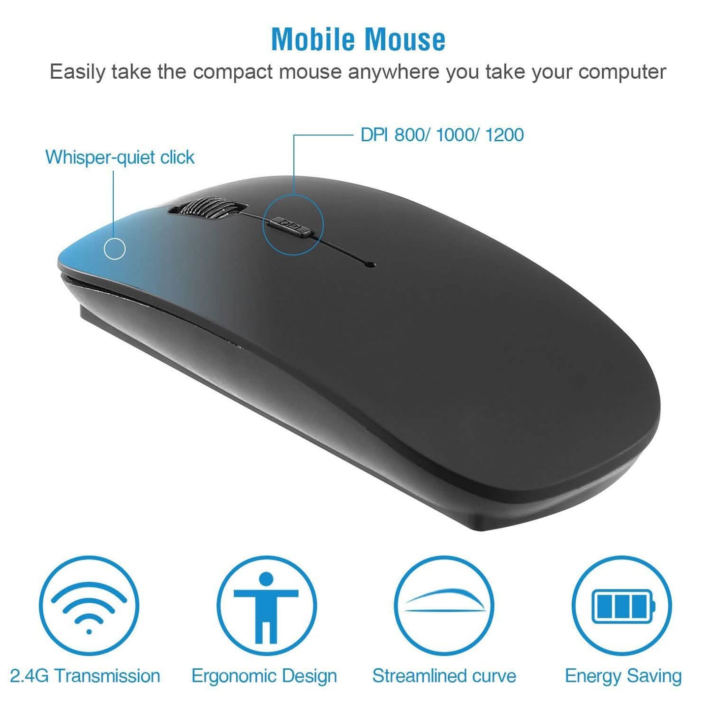 Wireless Keyboard and Mouse 2.4GHz Multimedia Mini Keyboard & Mouse DailySale