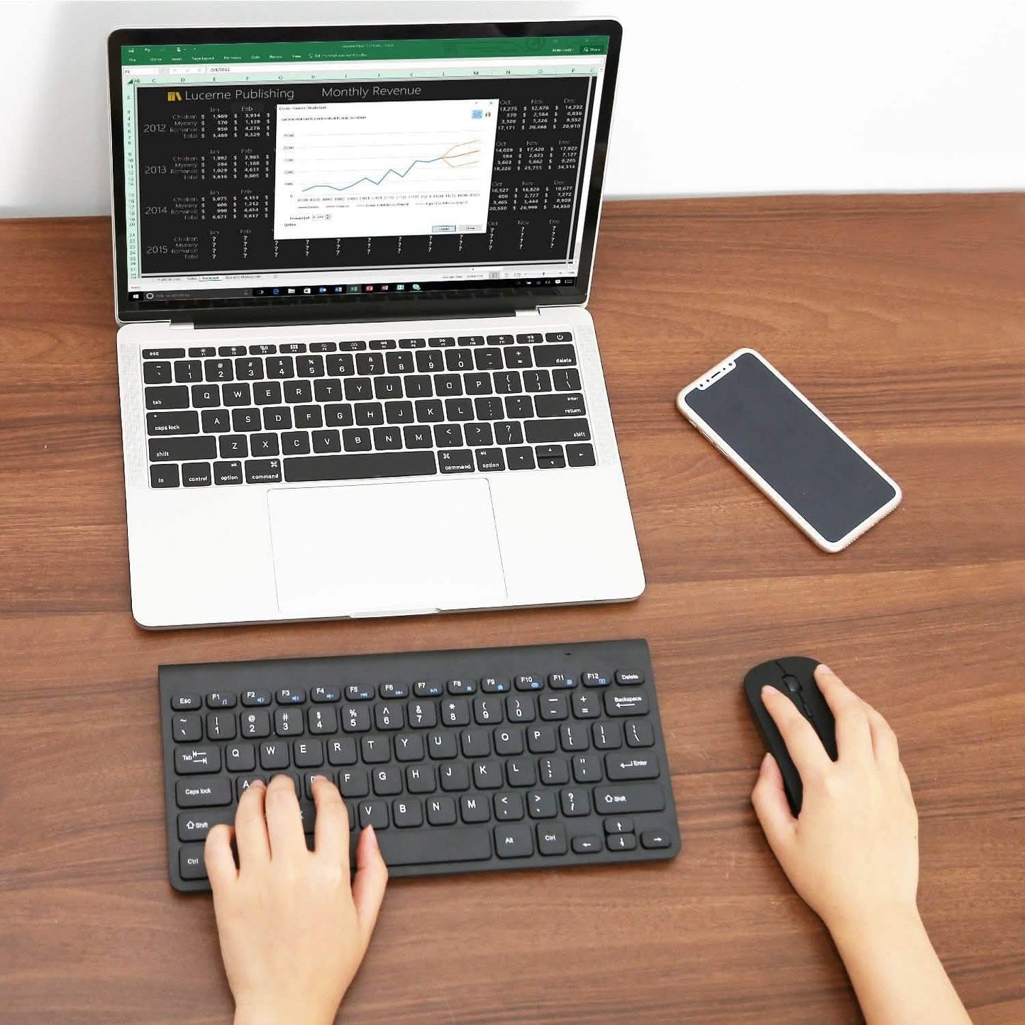 Wireless Keyboard and Mouse 2.4GHz Multimedia Mini Keyboard & Mouse DailySale