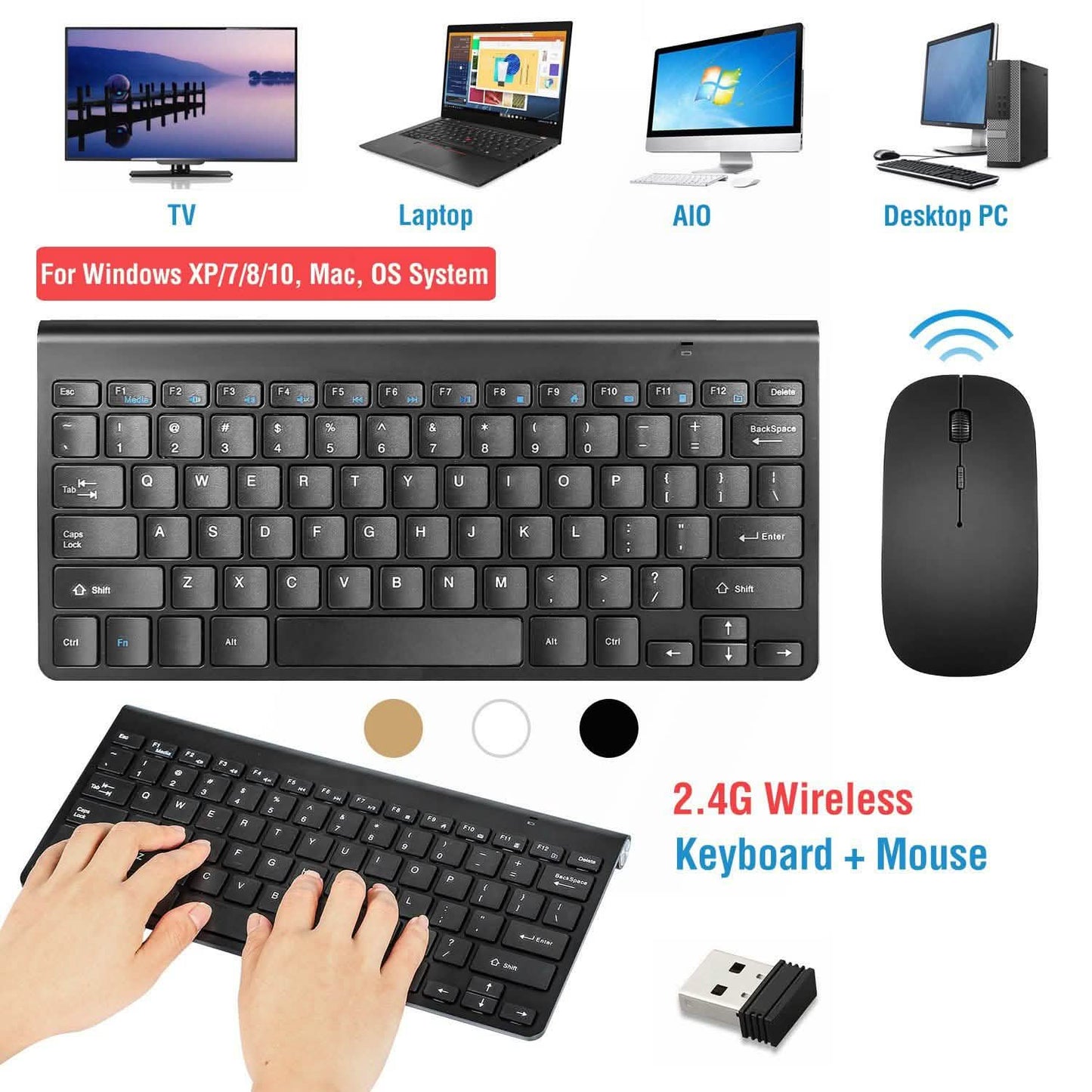 Wireless Keyboard and Mouse Combo DailySale