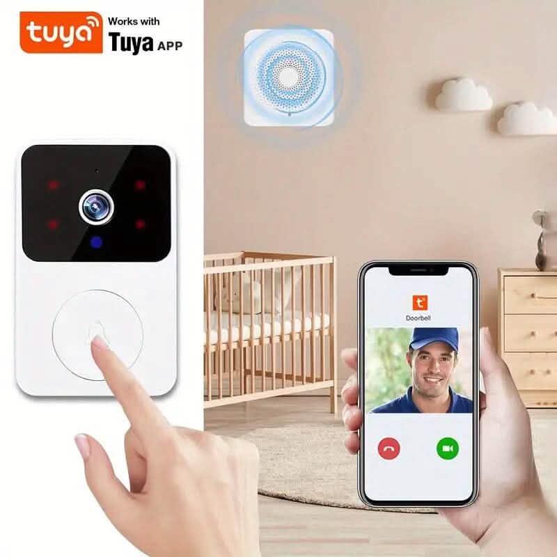 Wireless Smart Video Doorbell Camera with Night Vision and Motion Alerts DailySale
