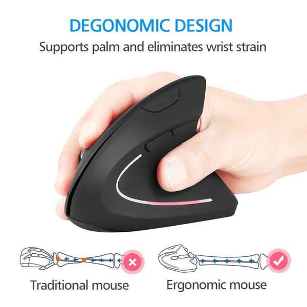 Wireless Vertical Gaming Mice DailySale