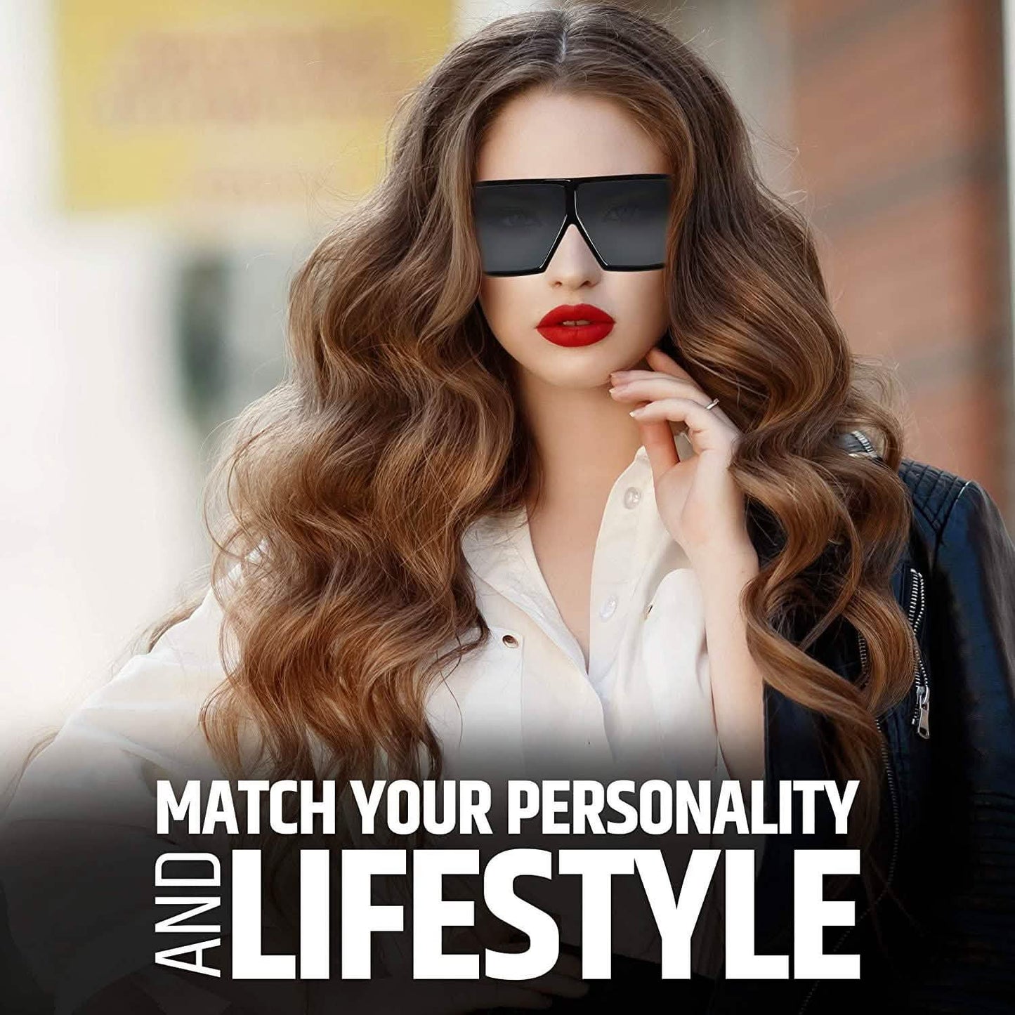 Women Big Frame Square Sunglasses DailySale