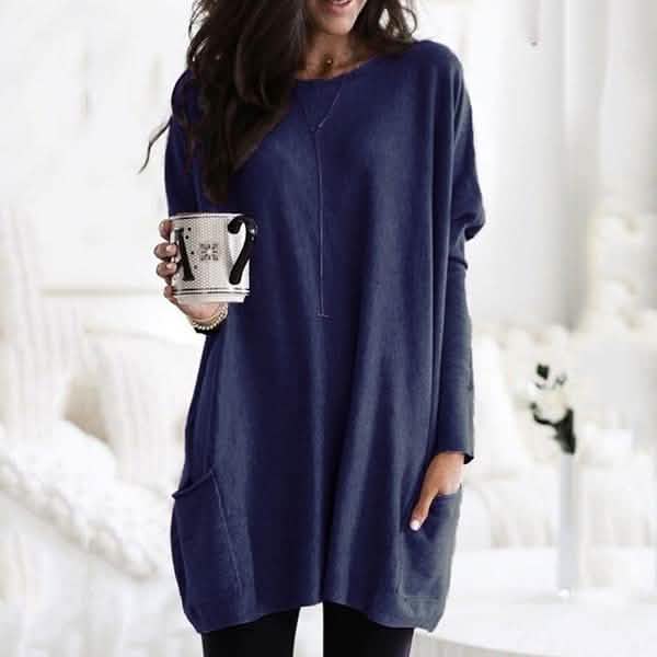 Women Long Sleeve Top Casual Pocket T-Shirt DailySale