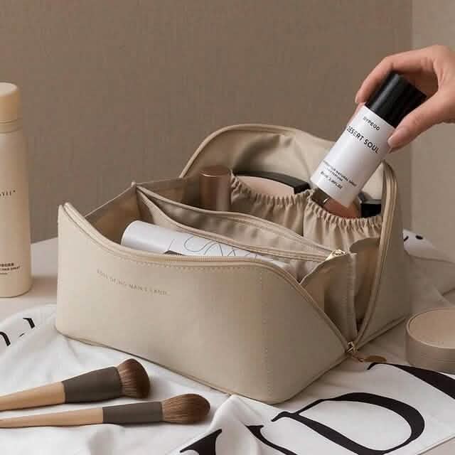 Women Makeup Organizer Toiletry Leather Bag DailySale