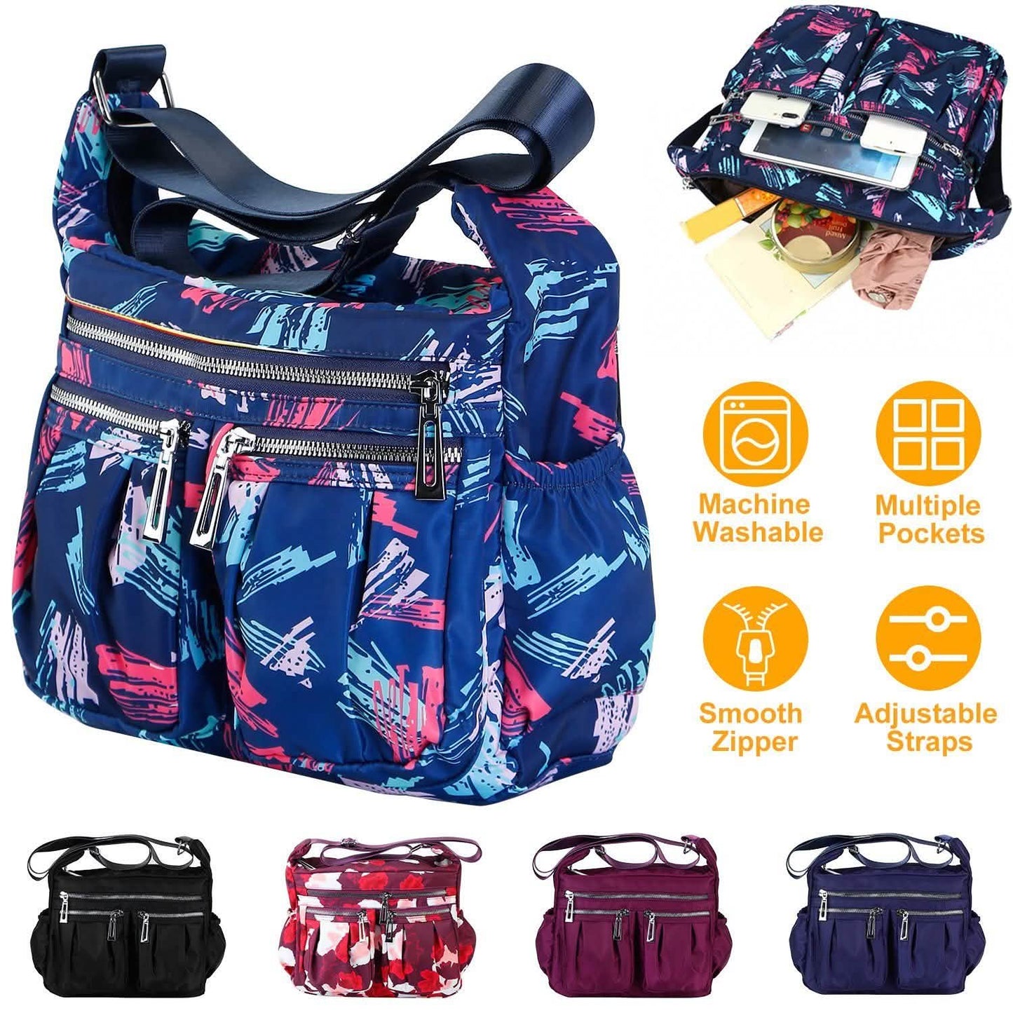 Women Multi-Pocket Shoulder Bag DailySale