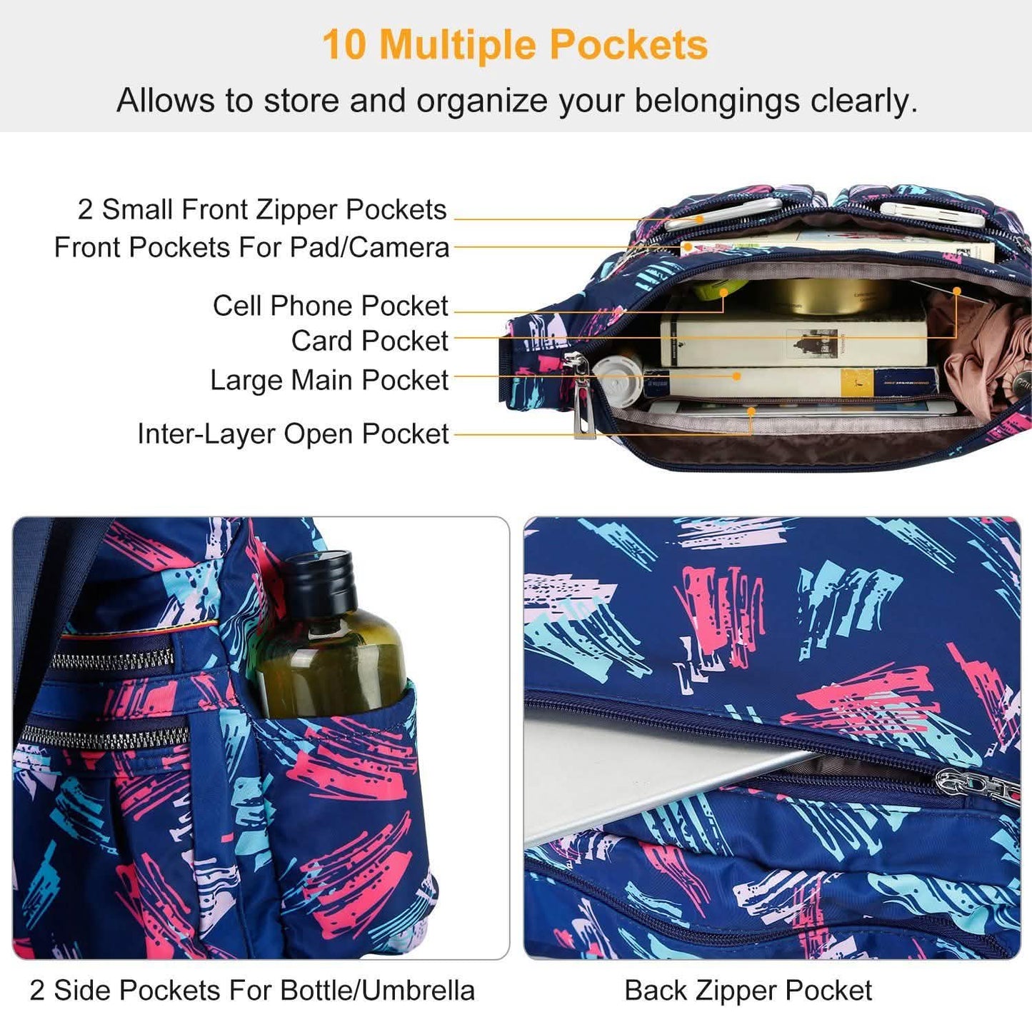 Women Multi-Pocket Shoulder Bag DailySale
