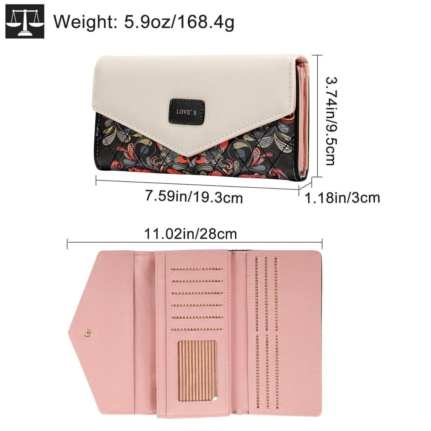 Women Wallet Soft Leather Trifold Clutch Purse DailySale