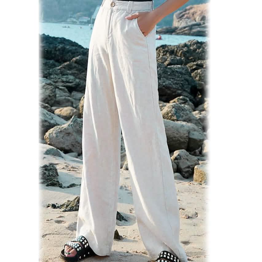 Women's Basic Soft Straight Twill Pants DailySale