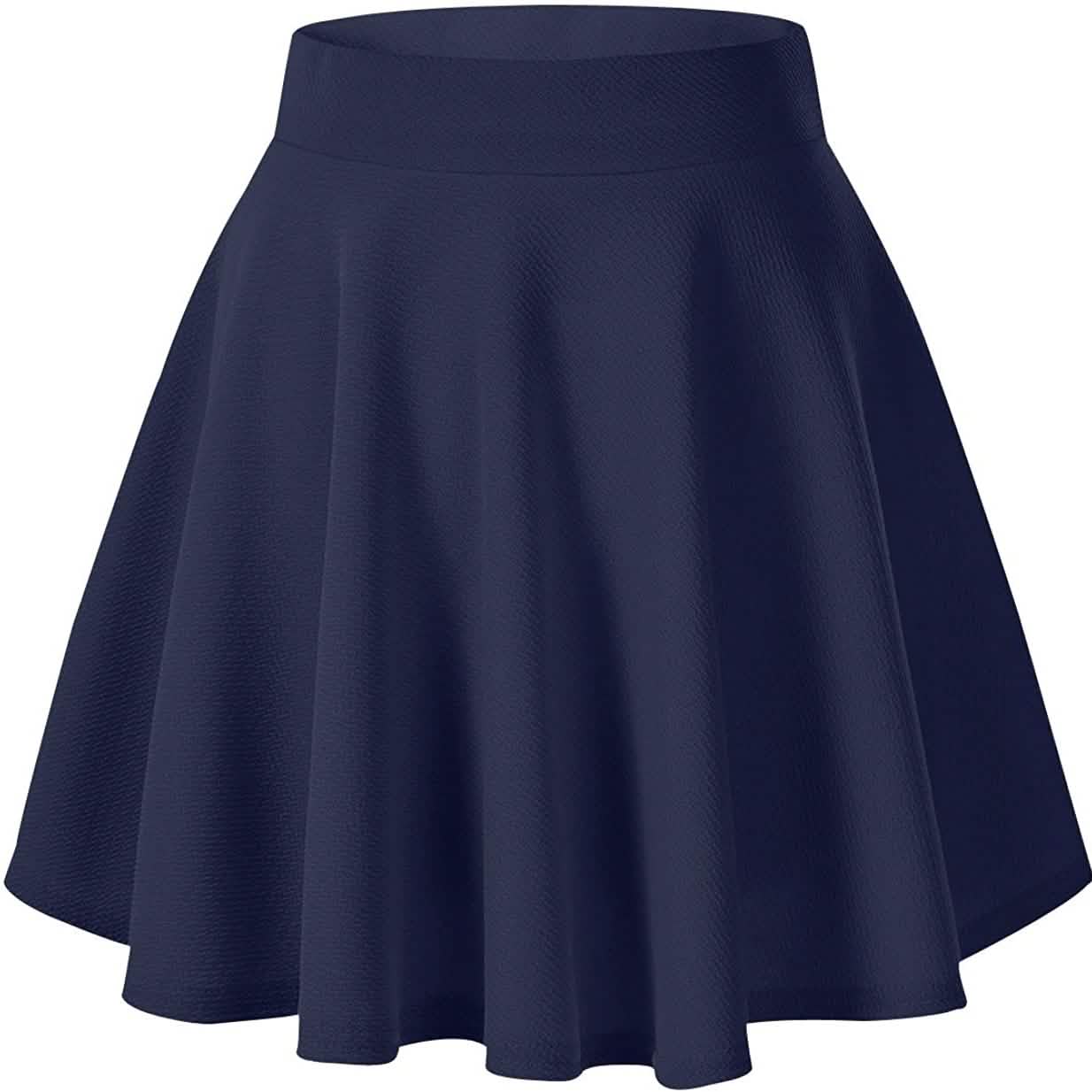 Women's Basic Versatile Flared Mini Skater Skirt DailySale