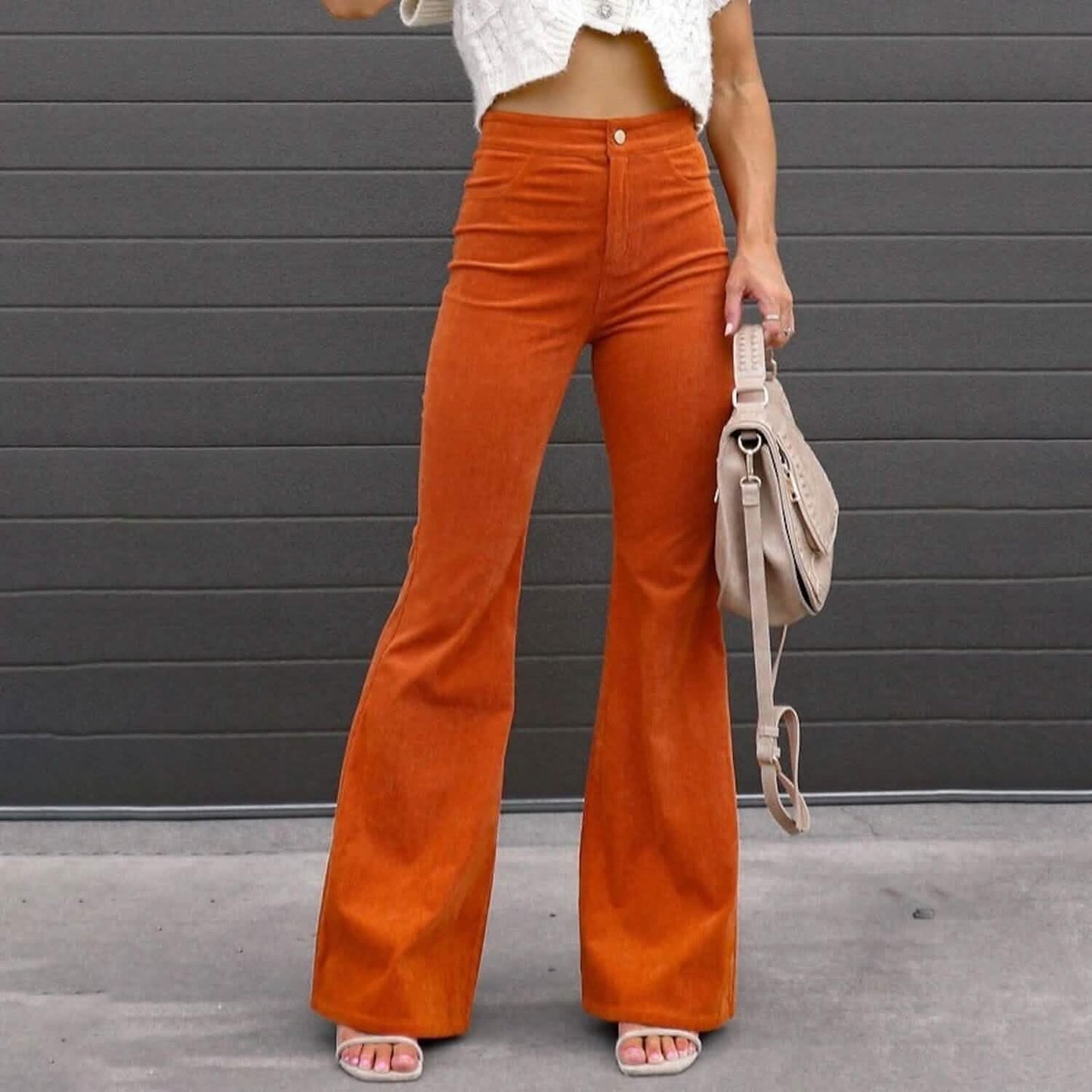 Women's Bootcut Pants Trousers Jeans Corduroy DailySale