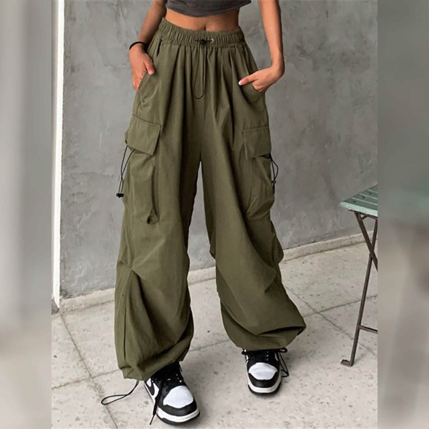 Women's Cargo Baggy Pants High Waist DailySale