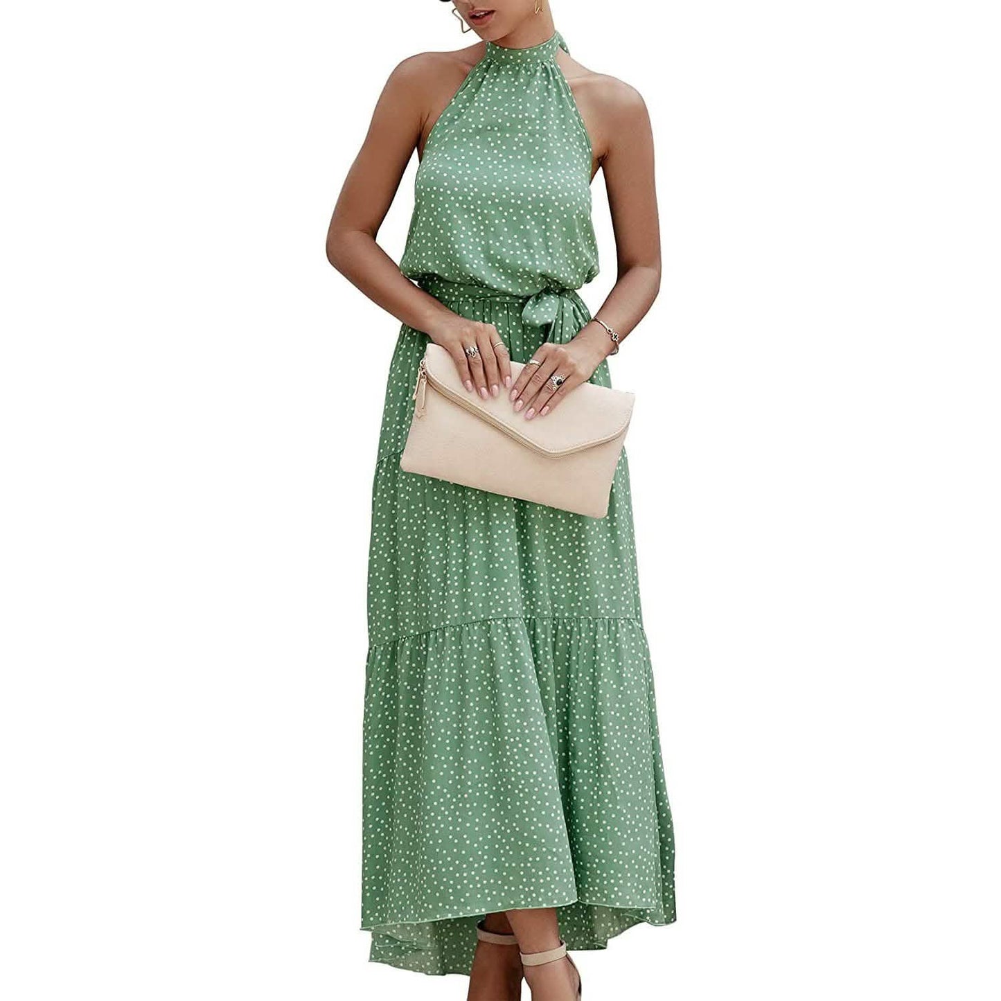 Women’s Casual Halter Neck Sleeveless Long Maxi Dress - Assorted Styles DailySale