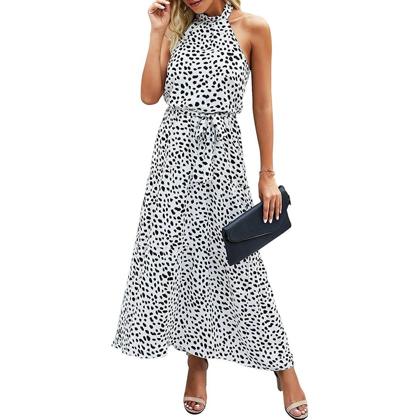 Women’s Casual Halter Neck Sleeveless Long Maxi Dress - Assorted Styles DailySale