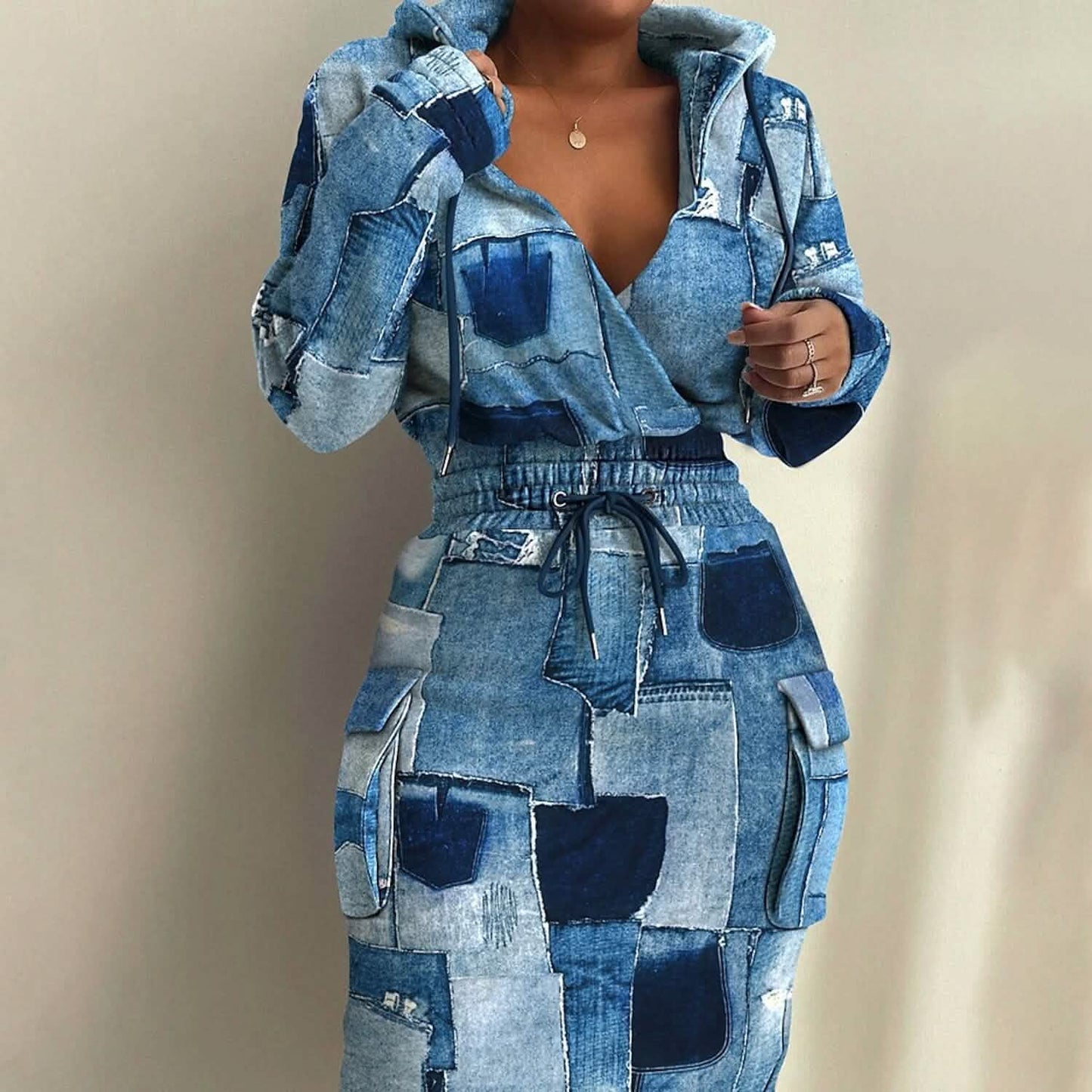 Women's Casual Long Sleeve Sweatshirt Dress DailySale