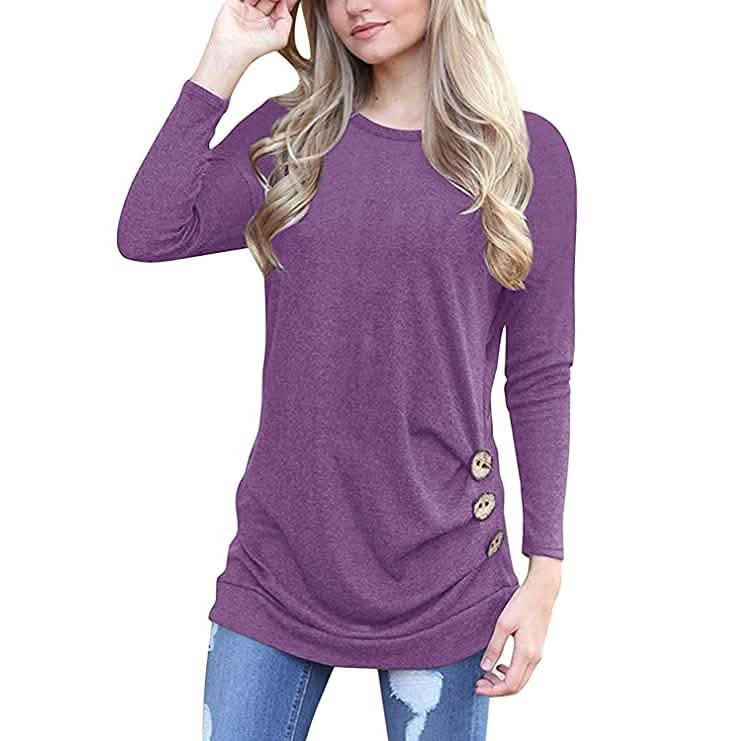 Women's Casual Long Sleeve Tunic Tops DailySale