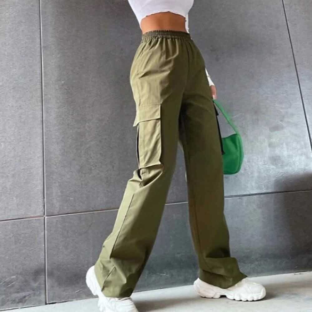 Women's Chinos Cargo Mid Waist Pants DailySale