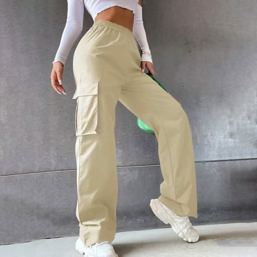 Women's Chinos Cargo Mid Waist Pants DailySale