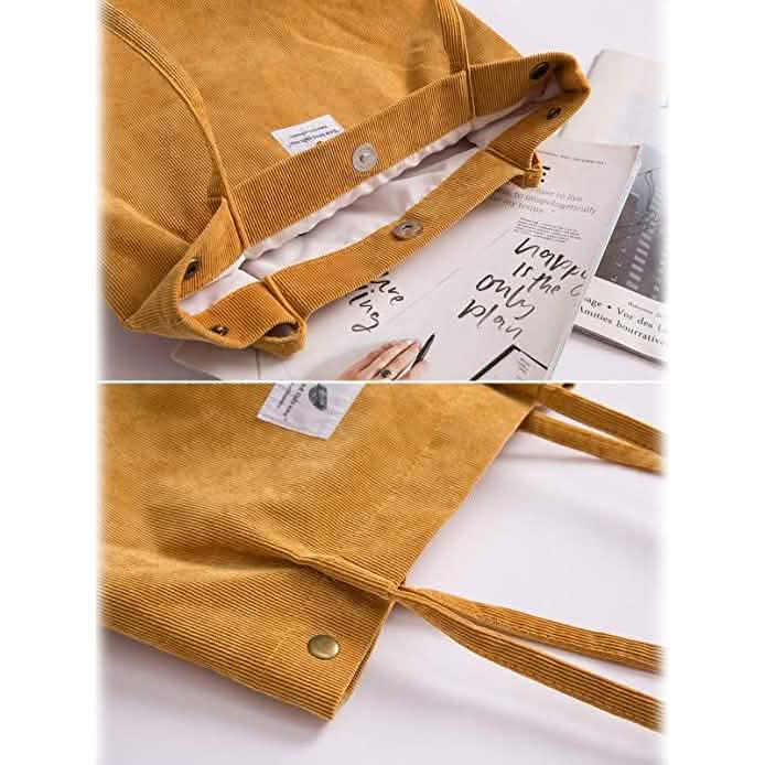 Women's Corduroy Shoulder Tote Bag DailySale