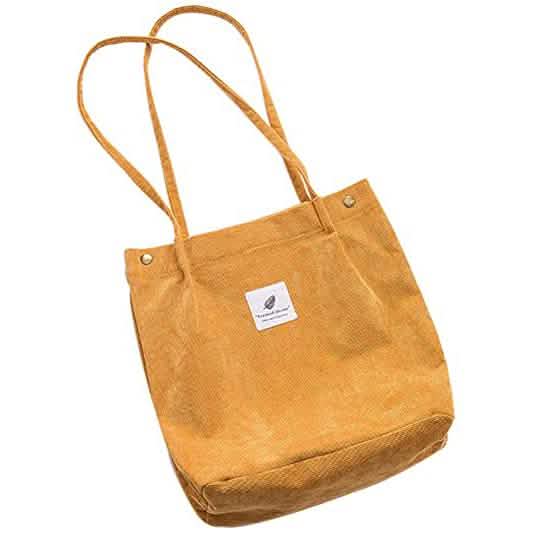 Women's Corduroy Shoulder Tote Bag DailySale