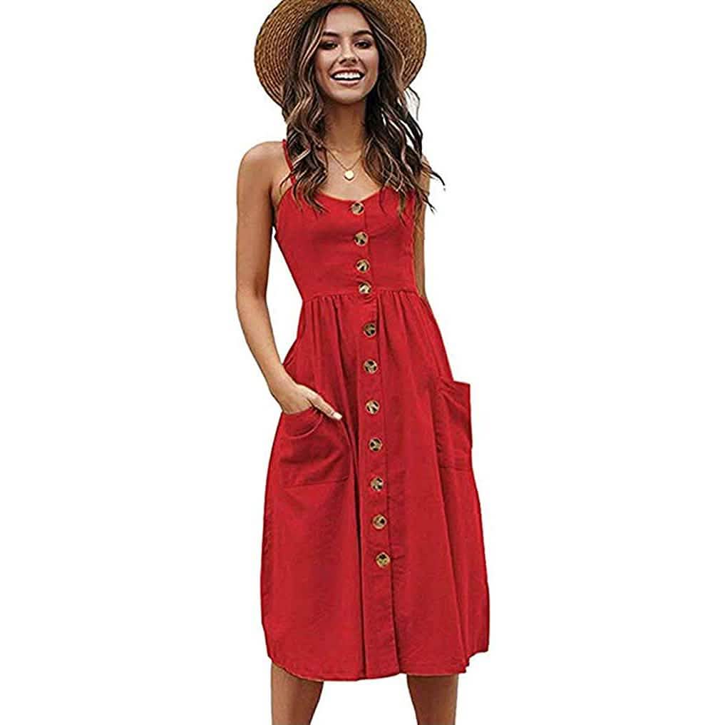 Women's Dresses Summer Casual Spaghetti Strap DailySale