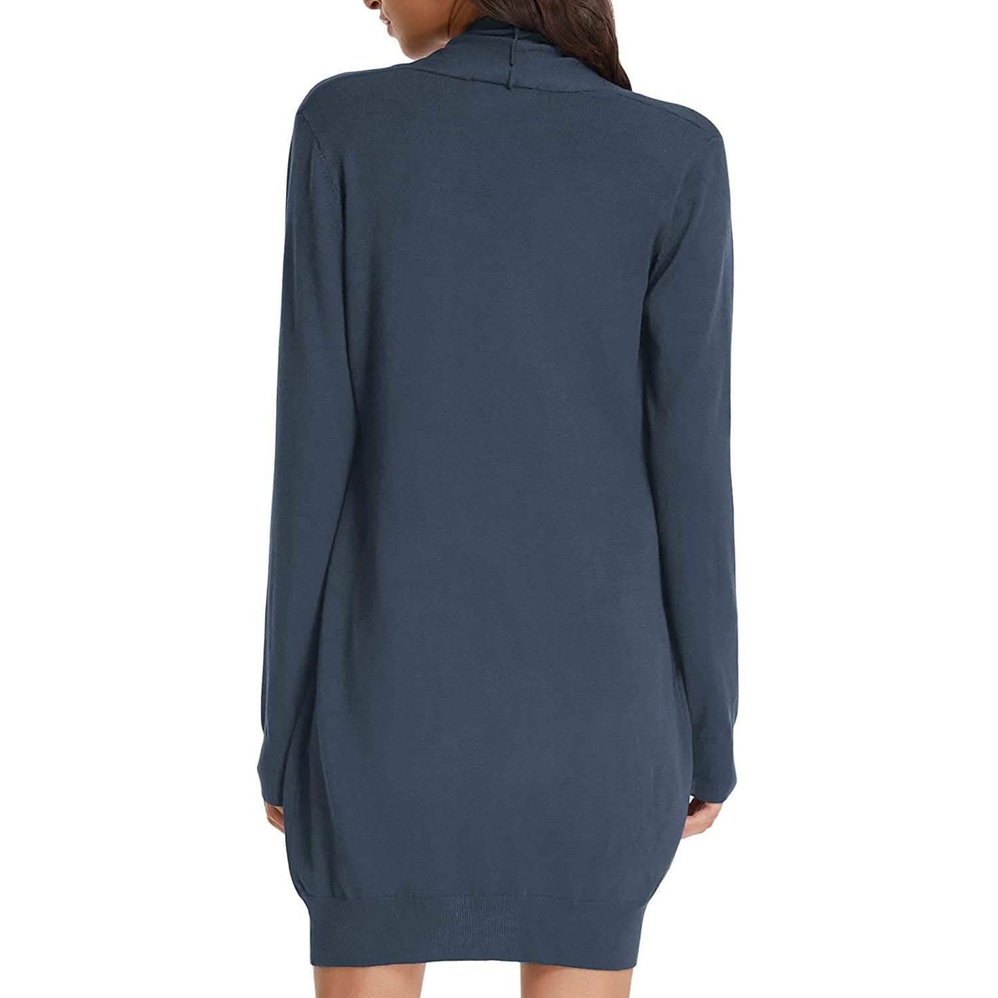 Women's Essential Solid Open Front Long Knited Cardigan Sweater DailySale